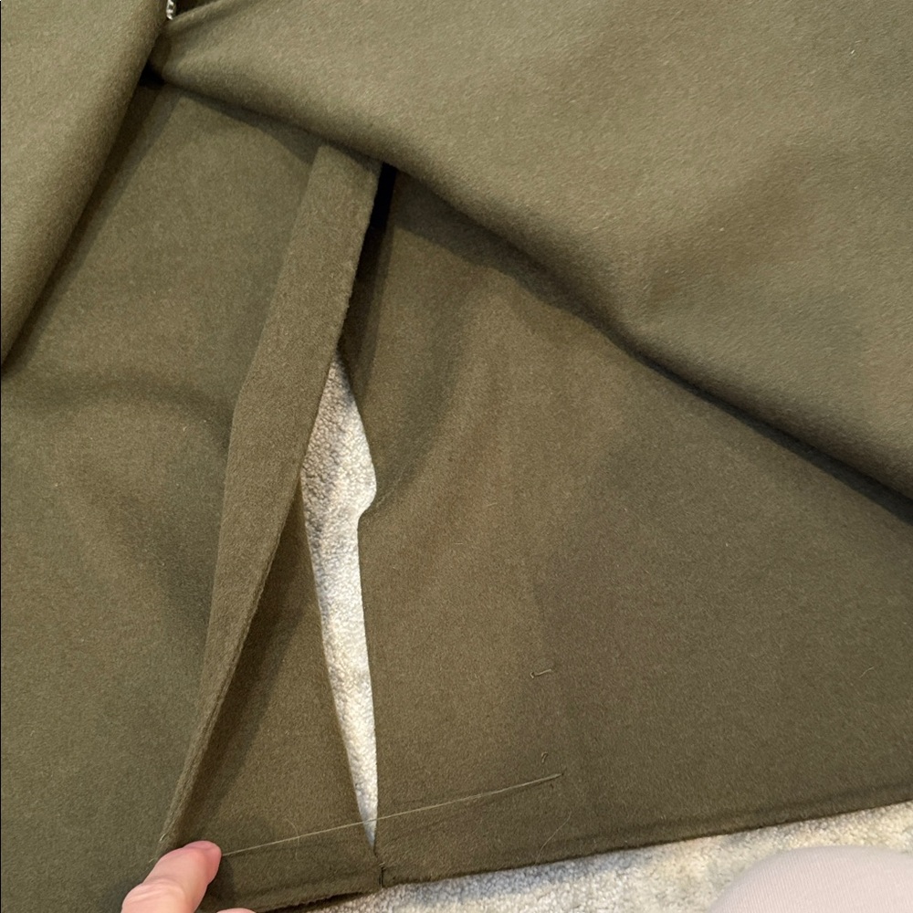 NWT Anthropologie Long Military Vest Olive Green size large - Picture 6 of 7